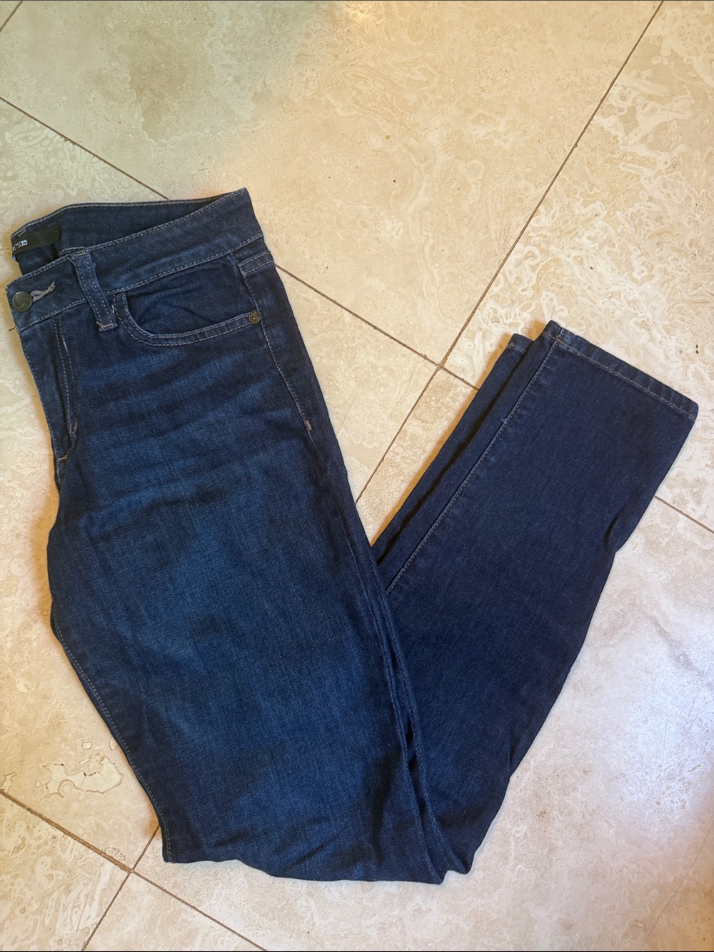 Joe's Jeans Women's Dark Indigo High-Rise Slim Jeans